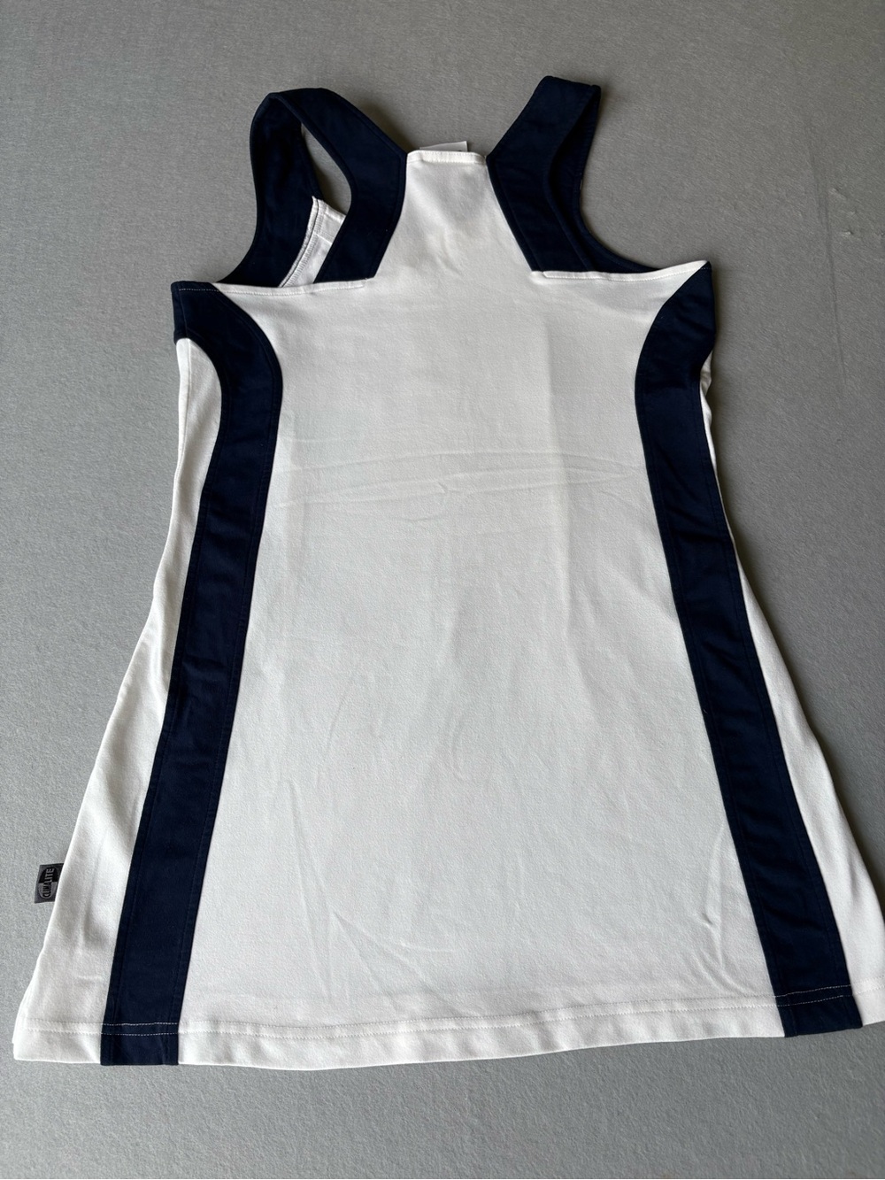 Adidas Vintage White Navy Tennis Pickleball Dress Athletic Sport Dress Sz M - Picture 10 of 10
